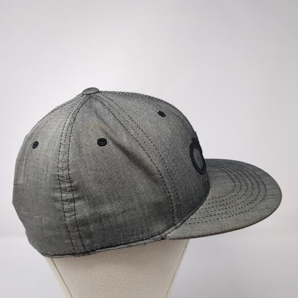 O'Neill Fitted Baseball Cap Gray 7 1/4 Embroidered Vented Holes 210 Fitted - Picture 5 of 11